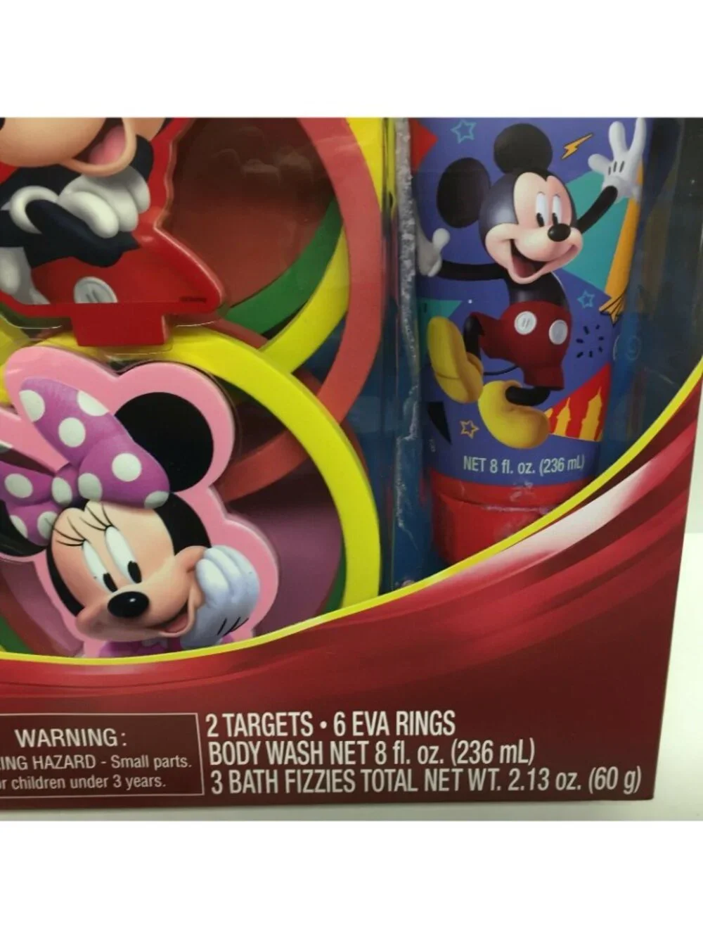 Disney Junior Mickey Mouse Bath Time Ring Toss Set With Body Wash Bath Fizzies